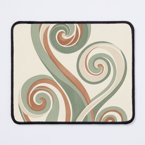 Item preview, Fern Spiral Flow | Sage Terracotta Abstract Botanical Wall Art designed and sold by Zaramodo.