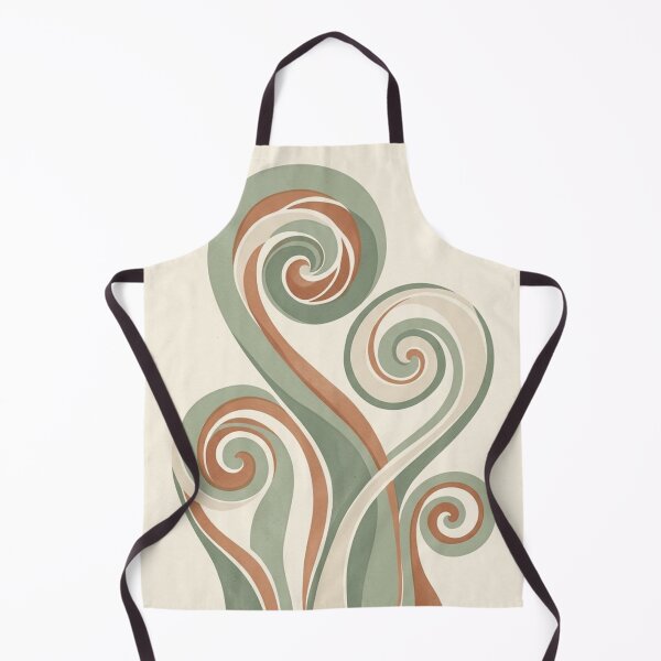 Item preview, Fern Spiral Flow | Sage Terracotta Abstract Botanical Wall Art designed and sold by Zaramodo.