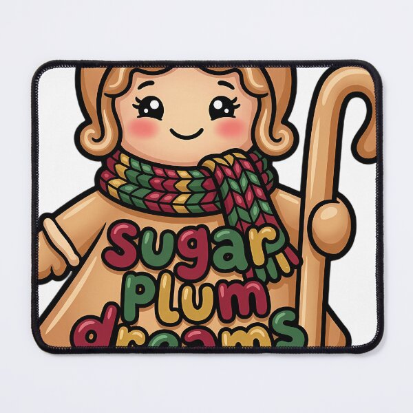 Item preview, Cute Christmas Sugar Shepherdess with Sweets - Sugar Plum Dreams designed and sold by pumsquare.