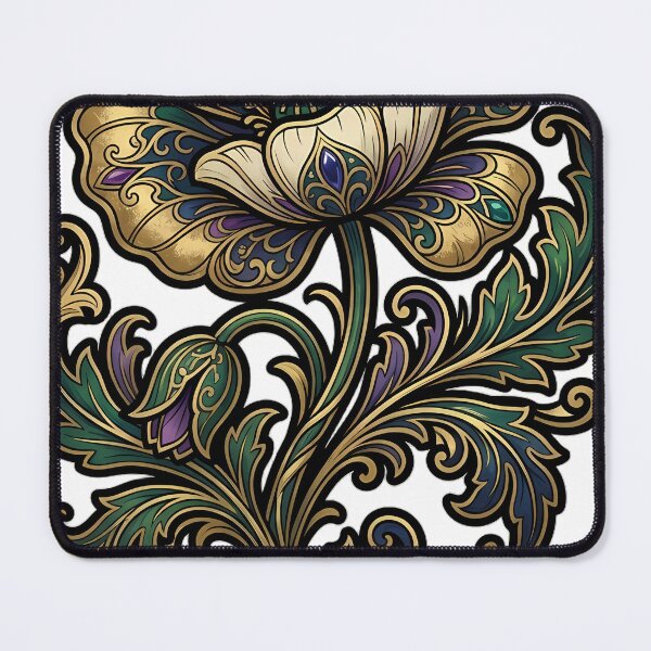 Item preview, Art Nouveau Poppy - Rounded Petal Botanical Emblem designed and sold by IllumeInk.