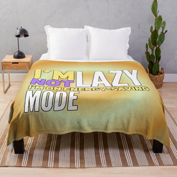 Item preview, I'm Not Lazy, I'm Just in Energy Saving Mode - Funny Laziness Quote designed and sold by AstronautMerch.