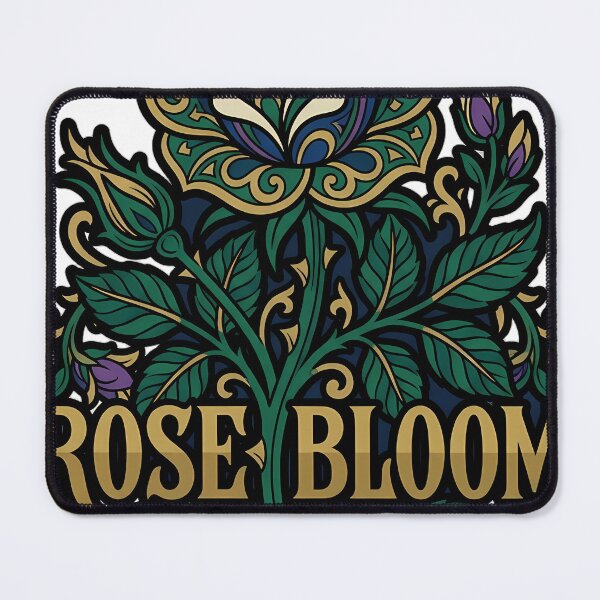 Item preview, Art Nouveau Rose Bloom - Layered Botanical Emblem designed and sold by IllumeInk.