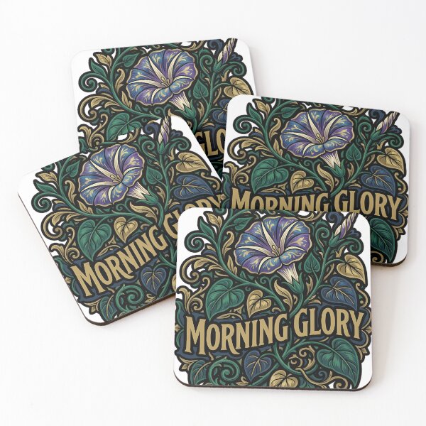 Item preview, Art Nouveau Morning Glory - Climbing Vine Emblem designed and sold by IllumeInk.