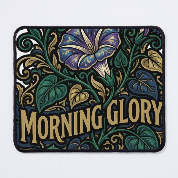 Item preview, Art Nouveau Morning Glory - Climbing Vine Emblem designed and sold by IllumeInk.