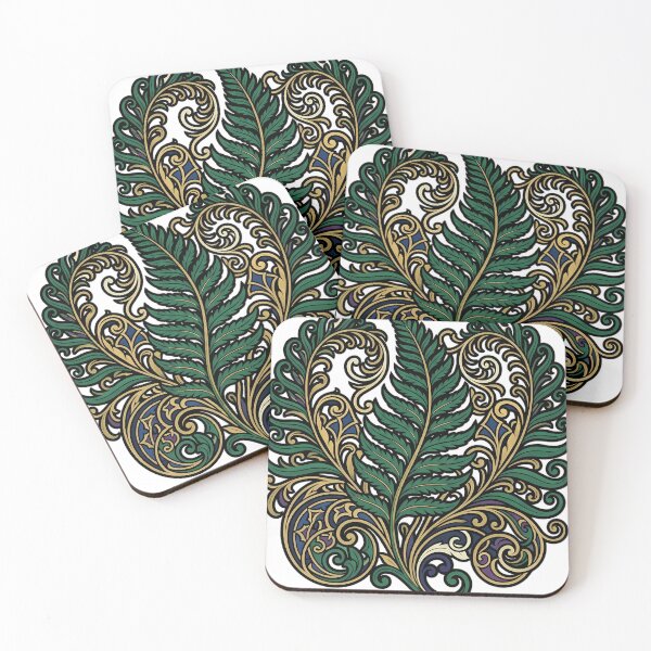 Item preview, Art Nouveau Fern - Arched Frond Botanical Emblem designed and sold by IllumeInk.