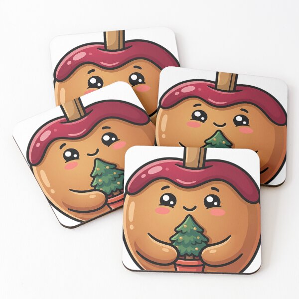 Item preview, Cute Christmas Toffee Apple Kid with a Potted Pine Tree designed and sold by pumsquare.