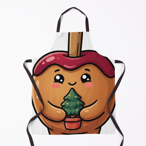 Item preview, Cute Christmas Toffee Apple Kid with a Potted Pine Tree designed and sold by pumsquare.