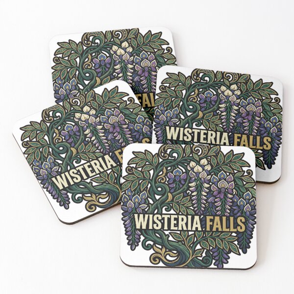 Item preview, Art Nouveau Wisteria Falls - Hanging Vine Emblem designed and sold by IllumeInk.