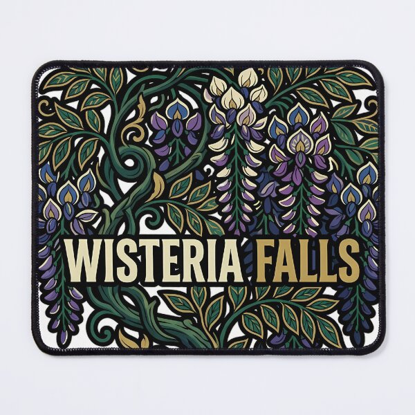 Item preview, Art Nouveau Wisteria Falls - Hanging Vine Emblem designed and sold by IllumeInk.