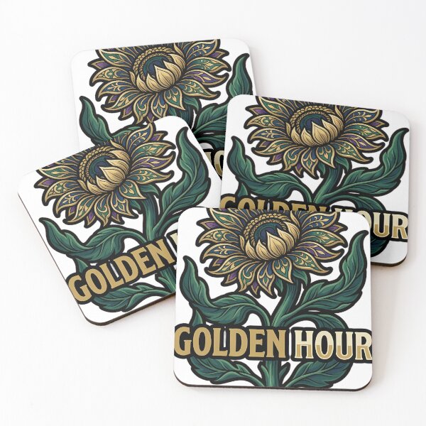 Item preview, Art Nouveau Sunflower Golden Hour - Botanical Emblem designed and sold by IllumeInk.