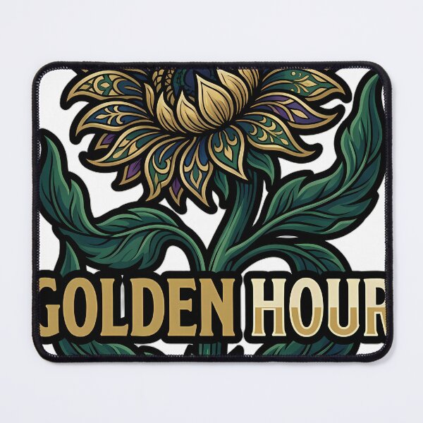 Item preview, Art Nouveau Sunflower Golden Hour - Botanical Emblem designed and sold by IllumeInk.