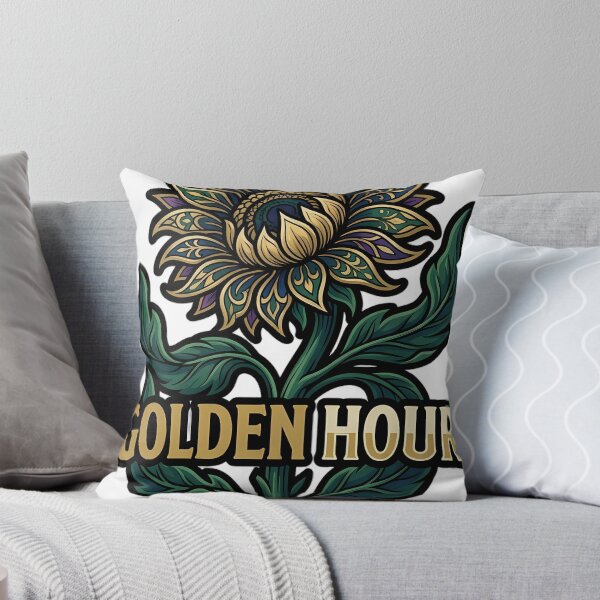 Item preview, Art Nouveau Sunflower Golden Hour - Botanical Emblem designed and sold by IllumeInk.