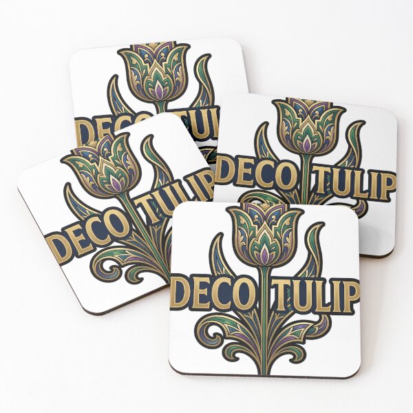Item preview, Art Deco Tulip - Geometric Botanical Emblem designed and sold by IllumeInk.