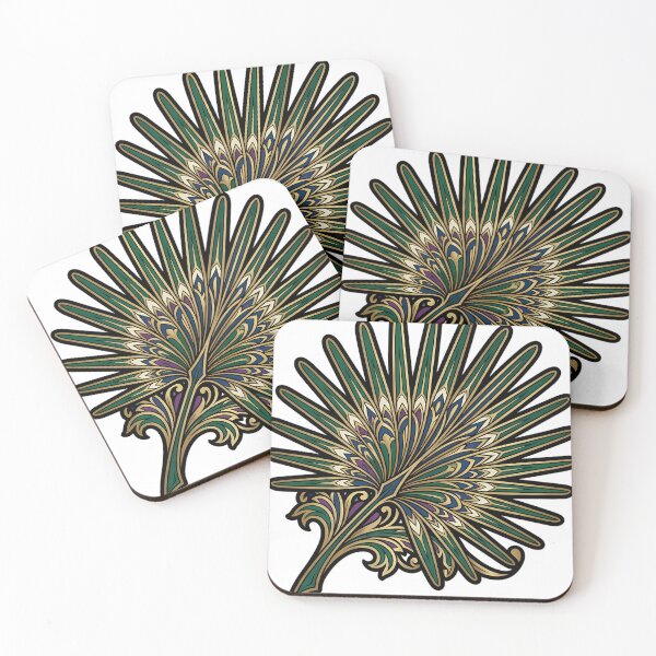 Item preview, Art Deco Palm - Geometric Fan Frond Emblem designed and sold by IllumeInk.
