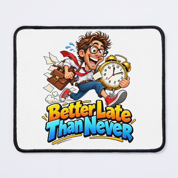 Item preview, “Better Late Than Never” T-Shirt Design designed and sold by GoodPlaceToShop.