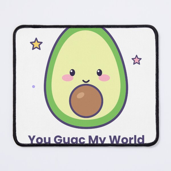 Item preview, You Guac My World Cute Kawaii Avocado Pun Sticker designed and sold by Coco Zone .