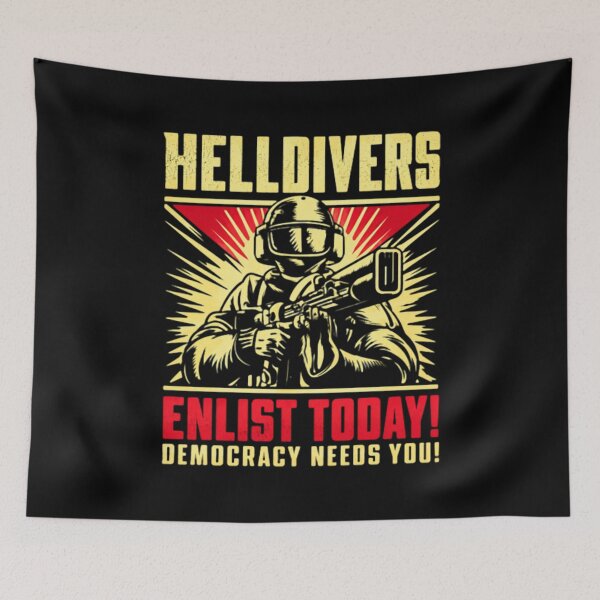 Item preview, Helldivers 2 Enlistment - Join the Fight for Democracy, Exclusive Sci-Fi Soldier designed and sold by Peyton4Dicey.