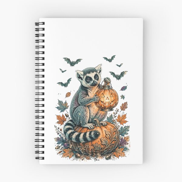 Item preview, Lemur Lantern Lookout Cute Lemur T-Shirt — Halloween Lemur with Pumpkin Lantern designed and sold by AASU247.