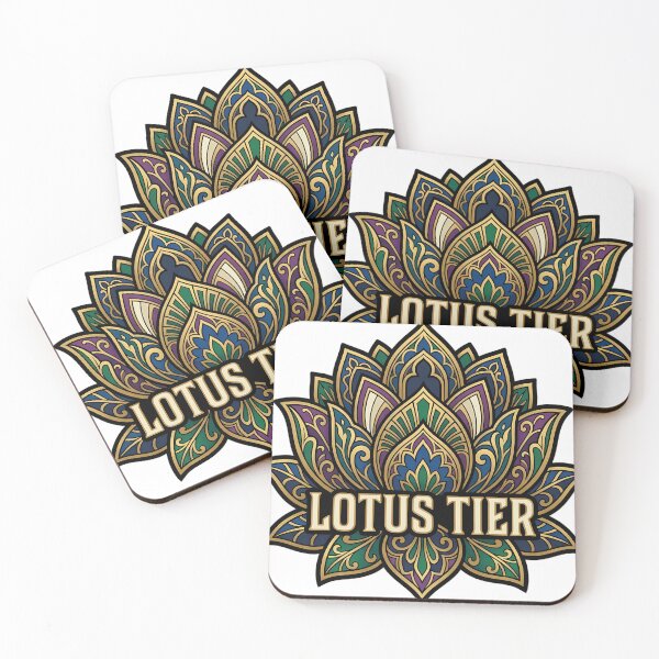 Item preview, Art Deco Lotus Tier - Stepped Botanical Emblem designed and sold by IllumeInk.