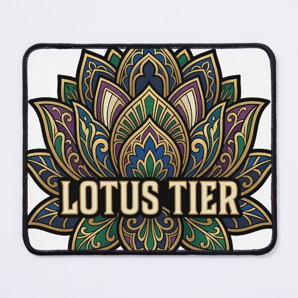 Item preview, Art Deco Lotus Tier - Stepped Botanical Emblem designed and sold by IllumeInk.