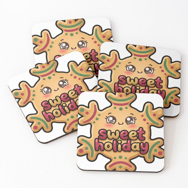 Item preview, Kawaii Snowflake Candy with a Happy Face - Sweet Holiday designed and sold by pumsquare.