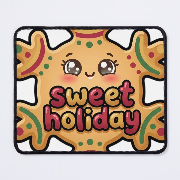 Item preview, Kawaii Snowflake Candy with a Happy Face - Sweet Holiday designed and sold by pumsquare.