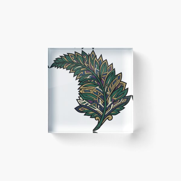 Item preview, Art Deco Fern - Angular Fan Frond Emblem designed and sold by IllumeInk.