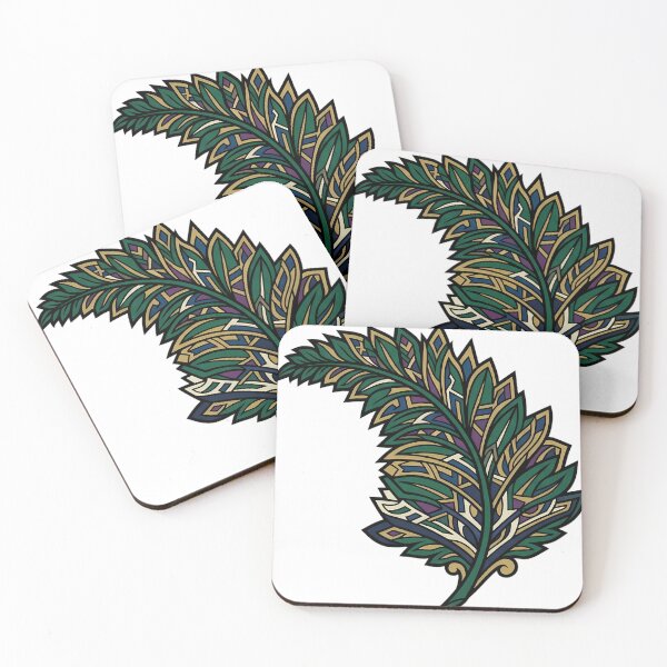 Item preview, Art Deco Fern - Angular Fan Frond Emblem designed and sold by IllumeInk.