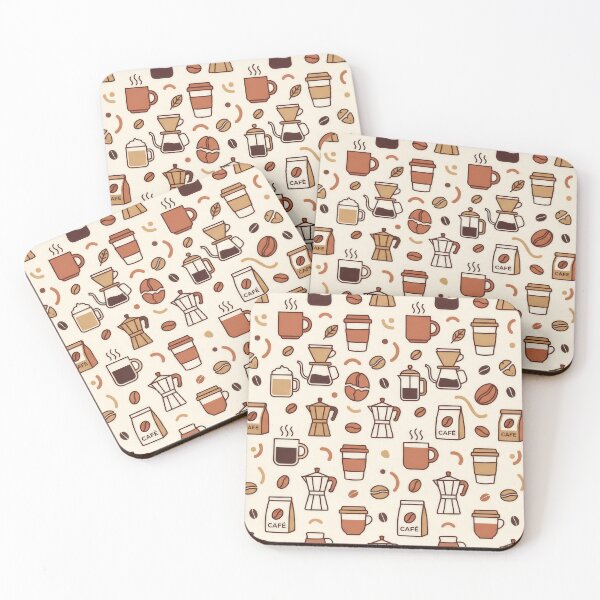 Item preview, Coffee Lovers Seamless Pattern Design designed and sold by Alaa-love-art.