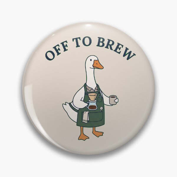 Item preview, Barista Goose Off To Brew Coffee designed and sold by dudelinart.