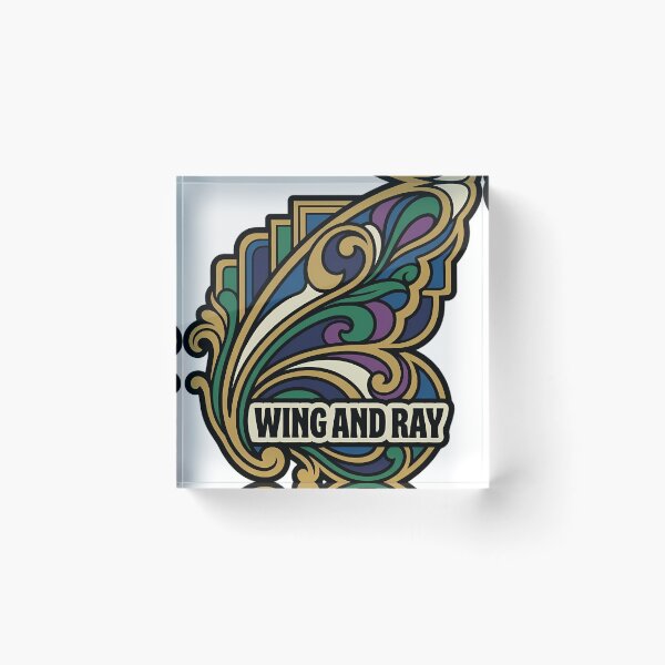 Item preview, Art Deco Butterfly Wing and Ray - Geometric Emblem designed and sold by IllumeInk.
