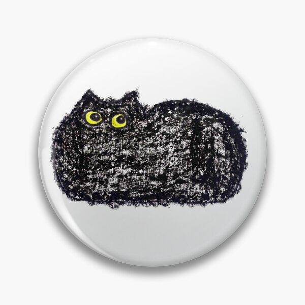 Item preview, Fluffy Black Cat Loaf designed and sold by MagicYana.