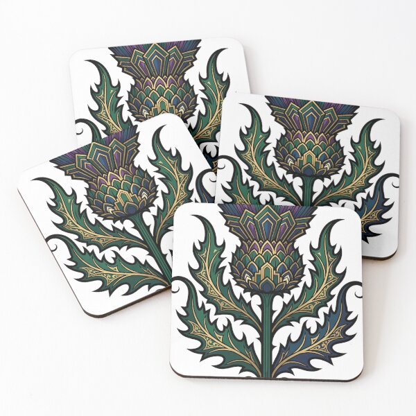 Item preview, Art Deco Thistle - Diamond Geometric Emblem designed and sold by IllumeInk.