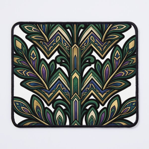 Item preview, Art Deco Chevron Vine - Zigzag Geometric Emblem designed and sold by IllumeInk.