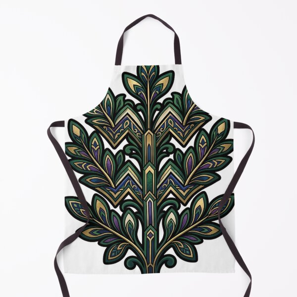 Item preview, Art Deco Chevron Vine - Zigzag Geometric Emblem designed and sold by IllumeInk.