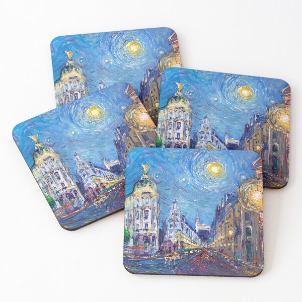 Item preview, Lights of Madrid. Starry Night over Gran Vía designed and sold by Natalia_Shchip.