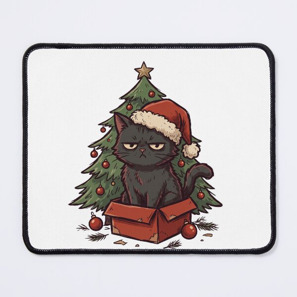 Item preview, Grumpy Cat In A Christmas Cardboard Box designed and sold by DariaDoodleArt.