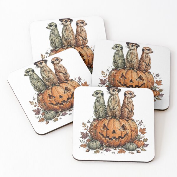 Item preview, Meerkat Pumpkin Lookout Cute Meerkat T-Shirt — Halloween Meerkat Trio designed and sold by AASU247.