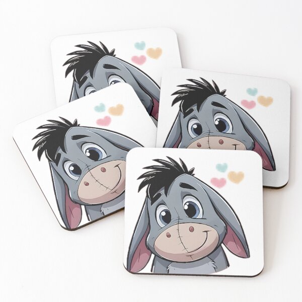 Item preview, Cute Donkey Love Hearts Illustration designed and sold by RendszikeStudio.