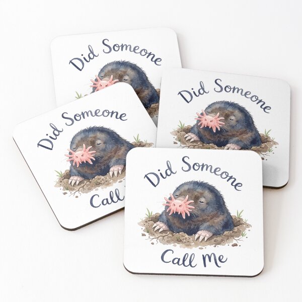 Item preview, Funny Star Nosed Mole Did Someone Call Me Watercolor Art designed and sold by Digitalphoto4u.