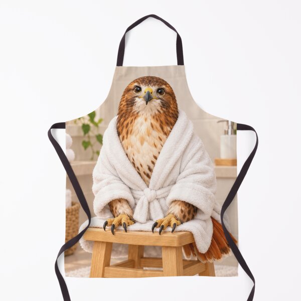 Item preview, Cozy Bathrobe Red-tailed Hawk designed and sold by Sillytoe.