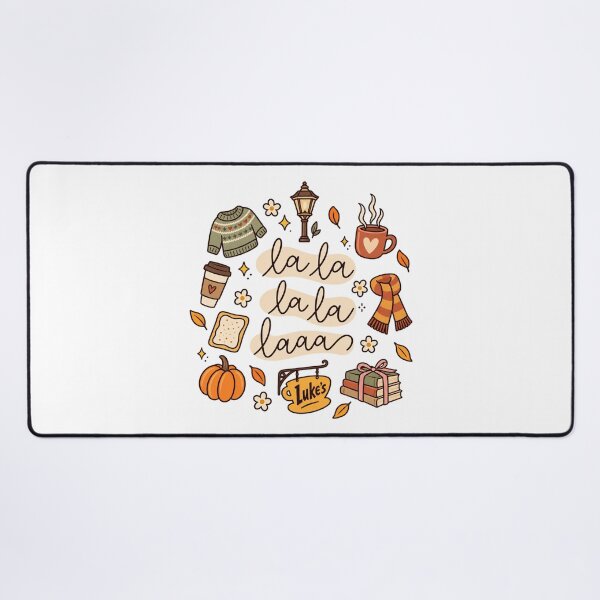Item preview, La La La La Laaaa Gilmore Girls Cozy Fall Stars Hollow Luke's Diner designed and sold by PunPals-Art.