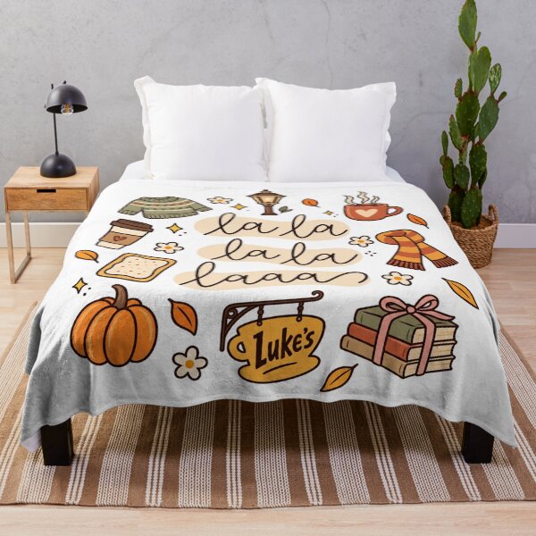 Item preview, La La La La Laaaa Gilmore Girls Cozy Fall Stars Hollow Luke's Diner designed and sold by PunPals-Art.