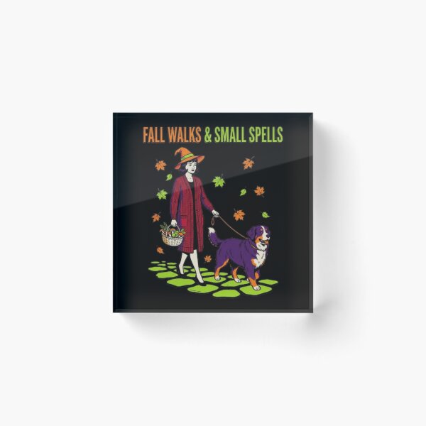 Item preview, Fall Walks and Small Spells Cozy Witch Dog Mom Bernese Mountain Dog Gift Cottagecore Autumn  designed and sold by FurRealStudioCo.