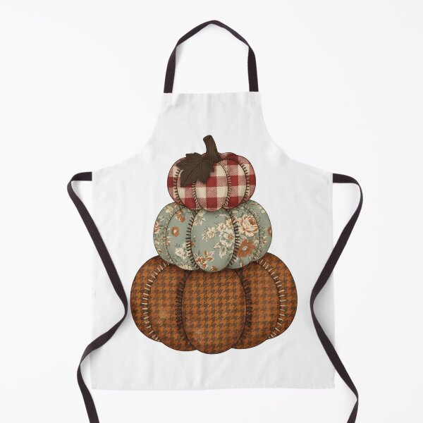 Item preview, Stacked Patchwork Pumpkins Floral Gingham Autumn Harvest designed and sold by abdelski.