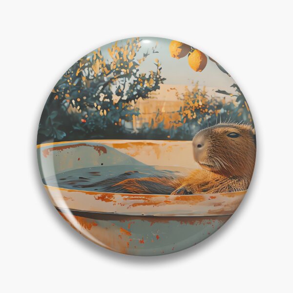 Item preview, Citrus Soak Capybara designed and sold by ONYX Pixee.