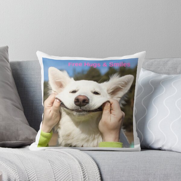 Item preview, Free Hugs & Smiles Funny Cute Dog designed and sold by nElyStyle.