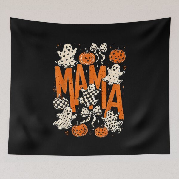 Item preview, Spooky Mama Groovy Vintage Ghost Halloween Spooky Mom Mother designed and sold by Nannythenimfa.