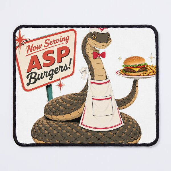 Item preview, Now serving asp burgers! designed and sold by RevFreakHorse.