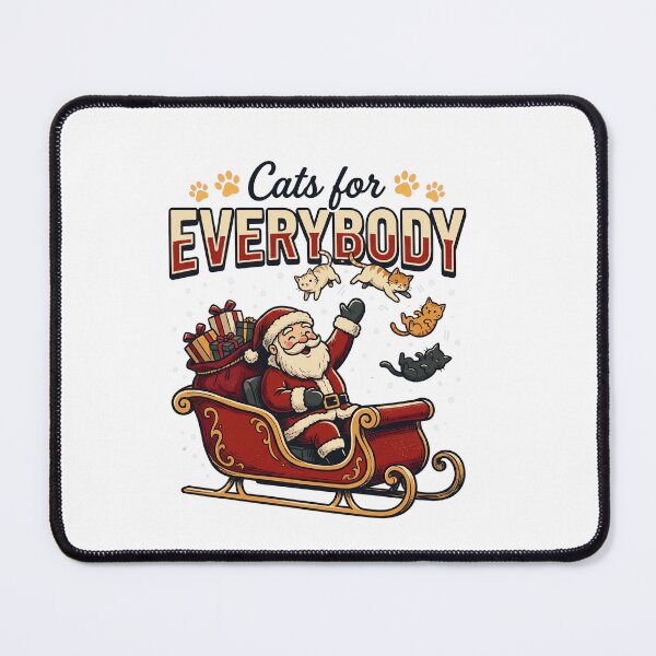 Item preview, Vintage Cats For Everybody Christmas designed and sold by DariaDoodleArt.